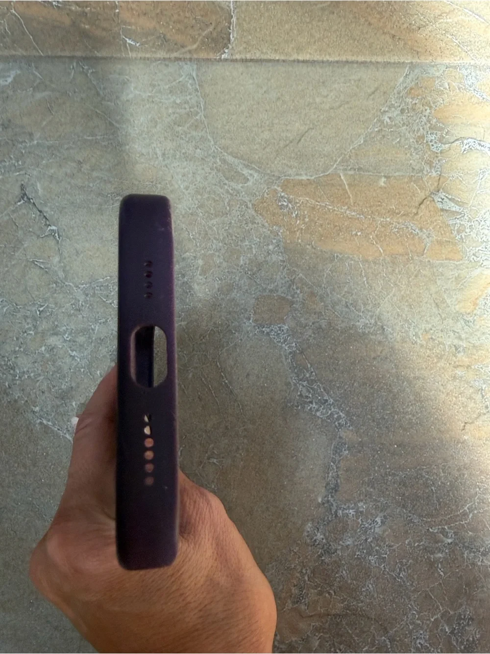 Apple Silicone iPhone Case 16 pro max- Plum Purple